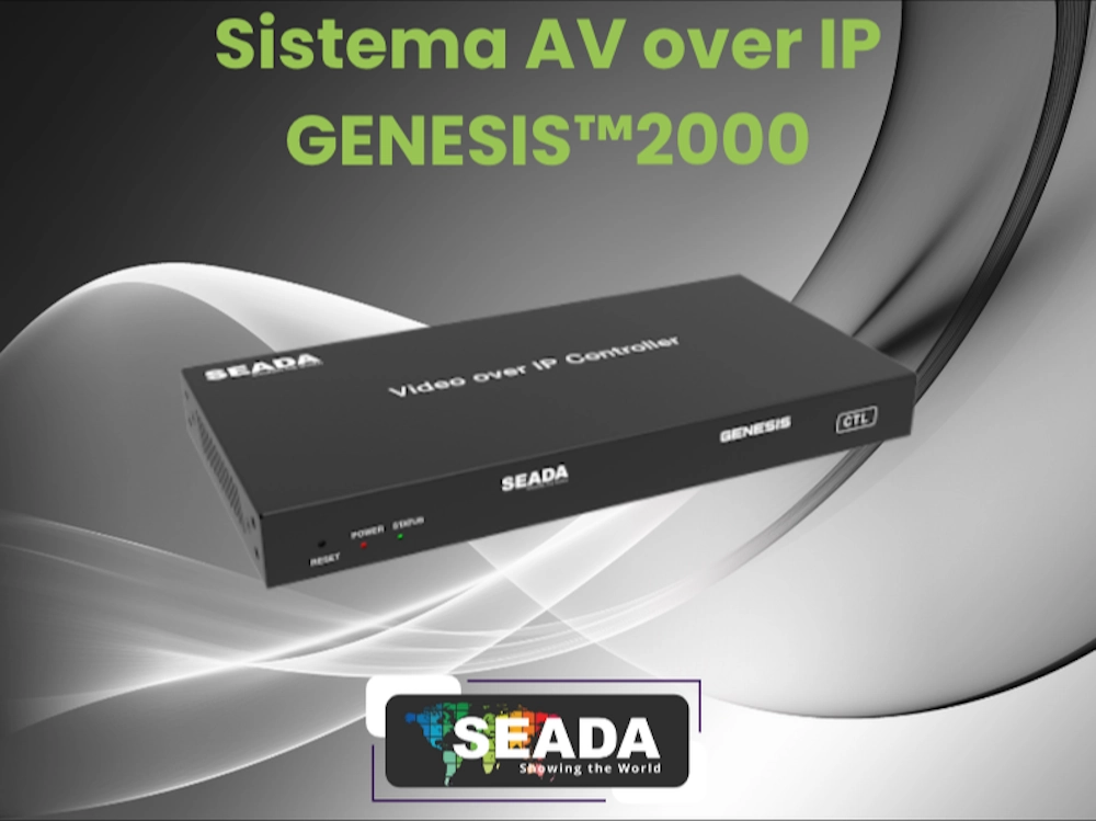 Newsletter di presentazione sistema AV over IP Seada Genesis 2000