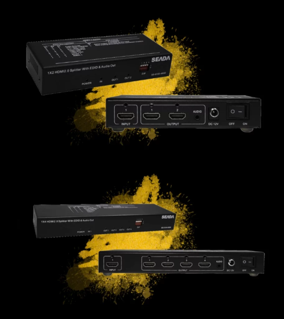 Splitter video HDMI Seada SE SD-0102-4K60 e SE SD-0104-4K60