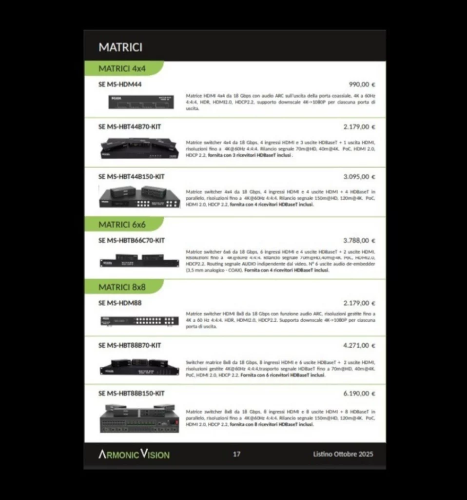 Catalistino prodotti Seada