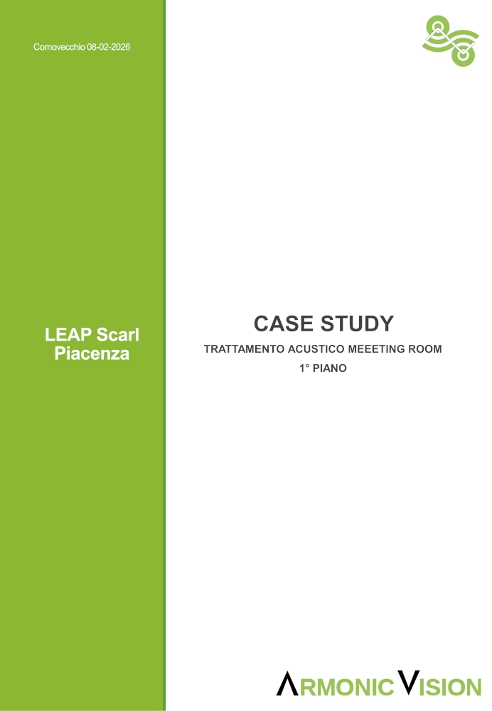 Soluzione di correzione acustica per meeting room