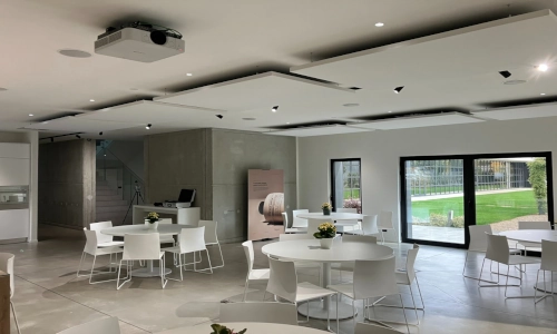 Newsletter di presentazione delle soluzioni di trattamento acustico per il miglioramento degli ambienti lavorativi