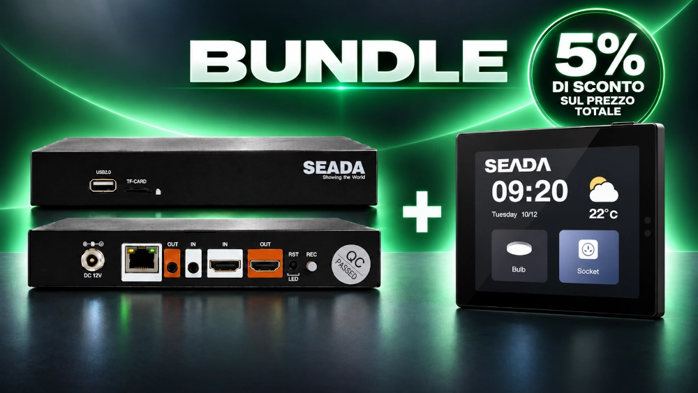 Bundle Seada streaming, registrazione e controllo (SE G501RH ed SE SD-TS04C)