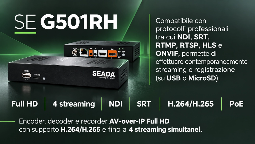 Streaming recorder Seada SE G501RH