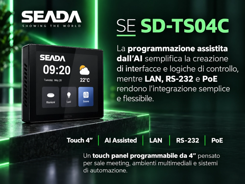 Pannello di controllo domotico da 4 pollici Seada SE SD-TS04C