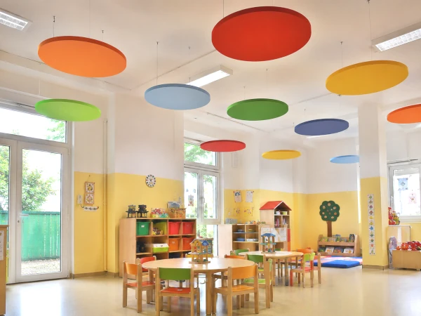 Installazione a soffitto pannelli AV-ROUND