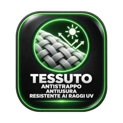 Pannello fonoassorbente con tessuto antistrappo