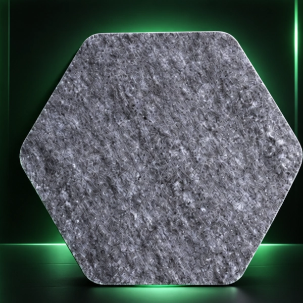Pannello fonoassorbente AV-SOUNDFLOOR con forma esagonale