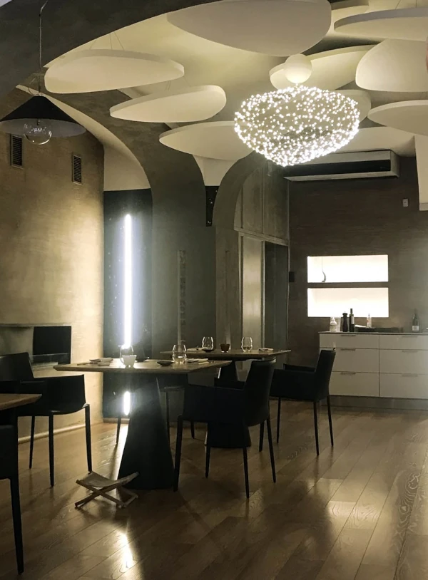 Esempio di applicazione pannelli fonoassorbenti AV-LEAF