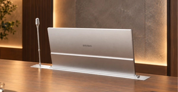 Monitor a scomparsa con microfono Seada